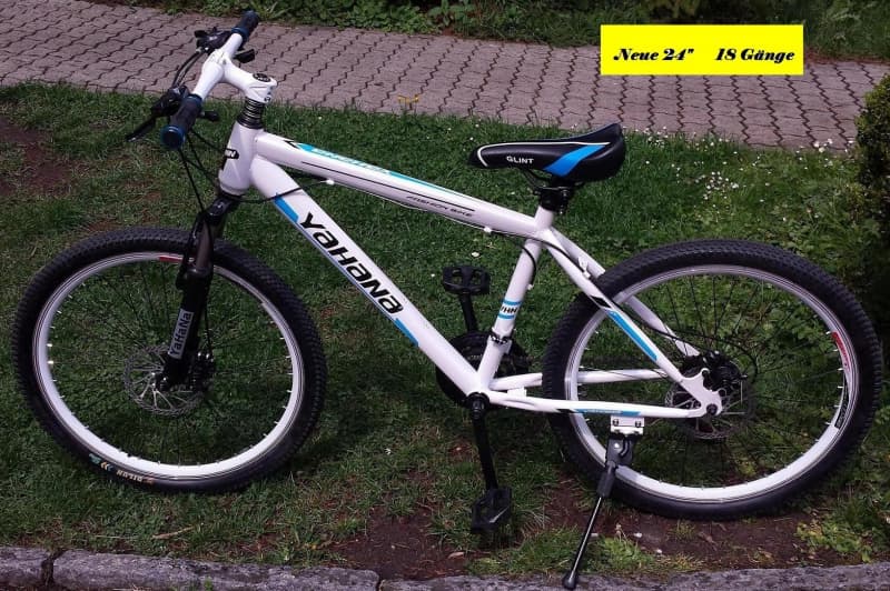 Moutainbikes 24" weiss/blau