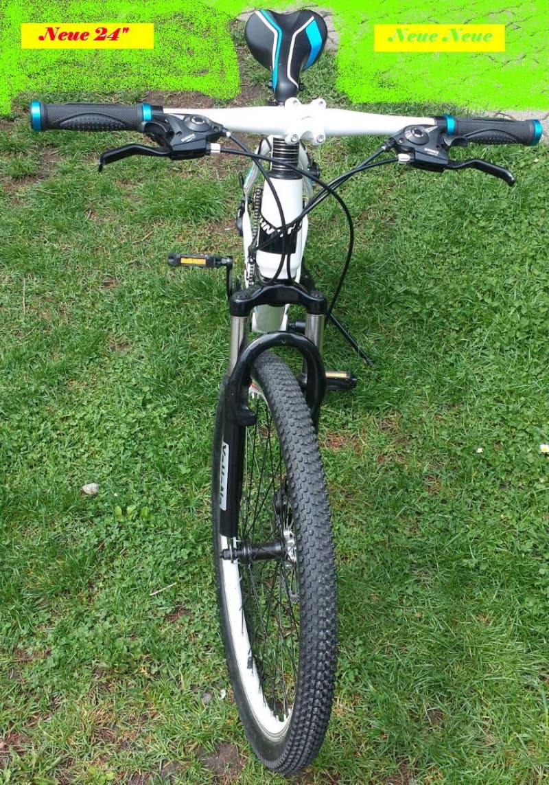 Moutainbikes 24" weiss/blau