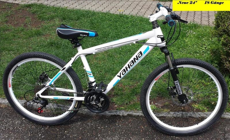 Moutainbikes 24" weiss/blau