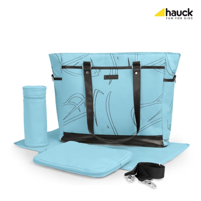 Trendige Wickeltasche "Sammy Bag" blau, Fabrikneu