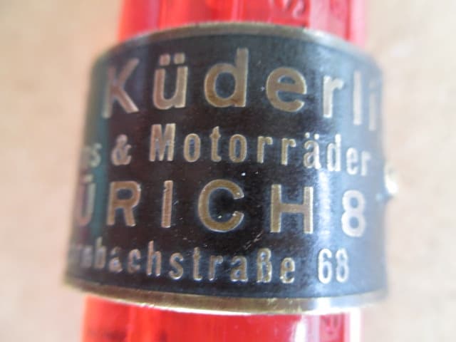 O.Küderli Steuerkopf CH Schild Emblem