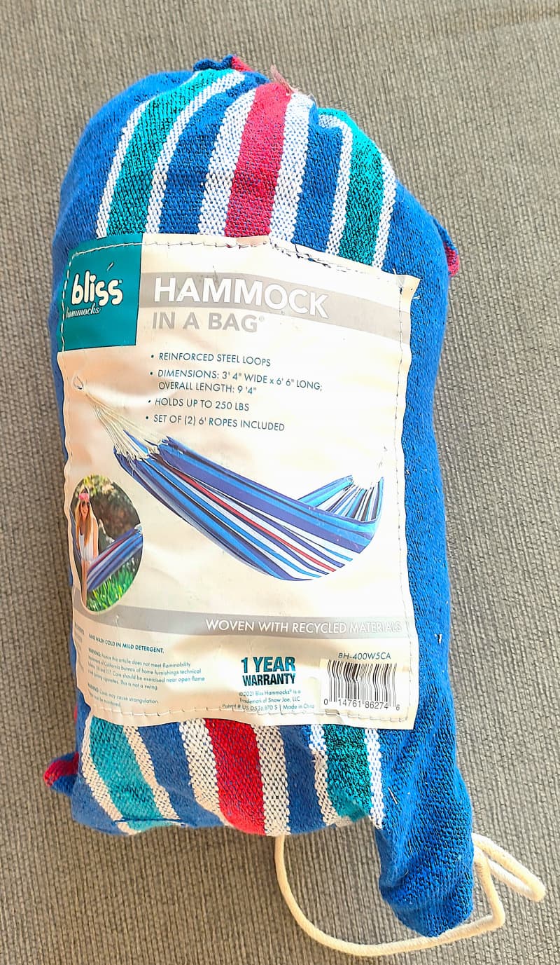 Hängematte Gestell von Ikea mit Hängematte