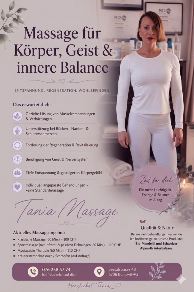 Masssage-Tania Boniswil.