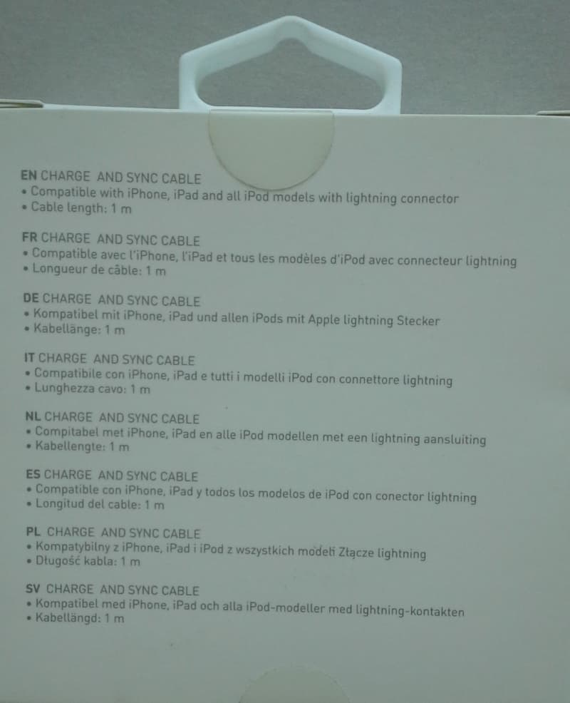 XQISIT Kabel USB-A Lightning 1m