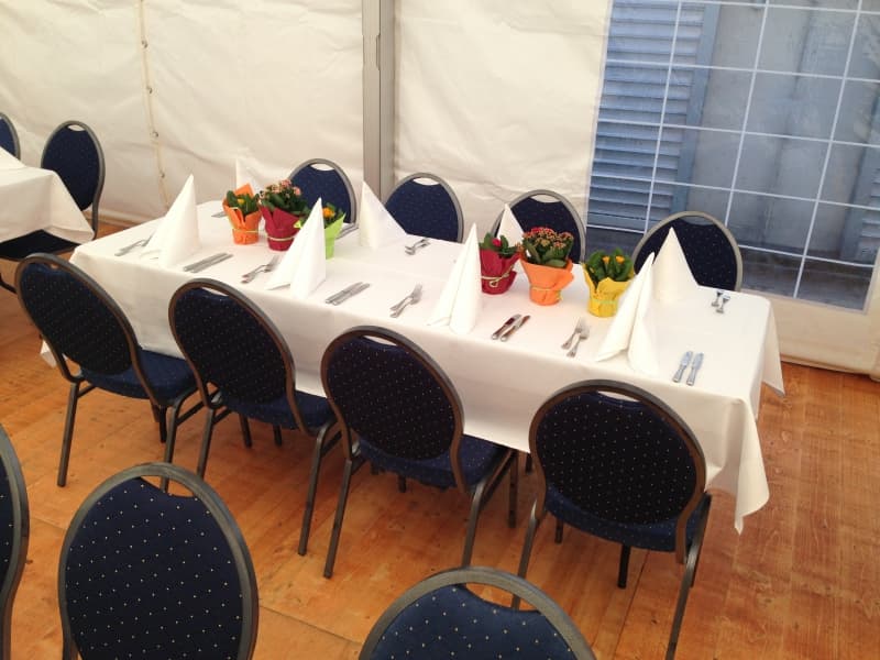 Tisch rechteckig 76x220cm Banketttisch Eventtisch Miettisch