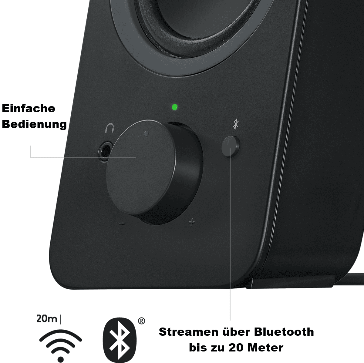 Z207 Bluetooth 2,0 Schwarz Stereo-Lautsprecher