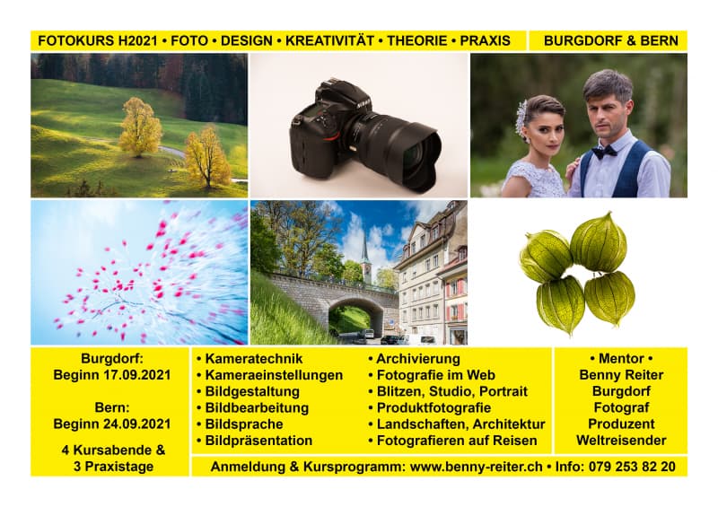 Fotokurs Herbst 2021 in Bern