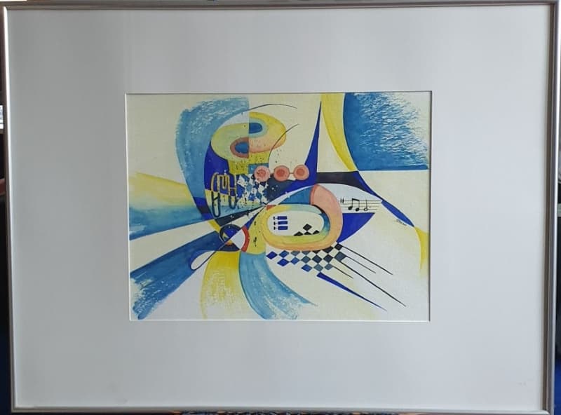 AQUARELL direkt von der Künstlerin! "DIXIELAND"