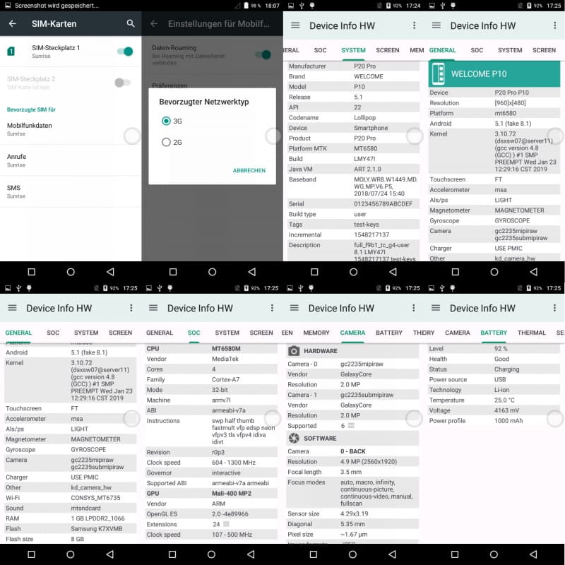 Neuwertigen Dual-SIM Smartphone