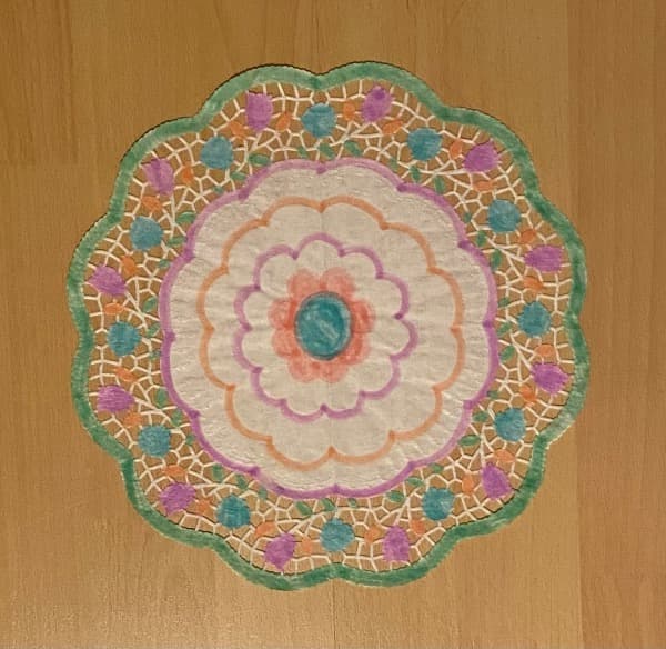 Farbiges Mandala Nr. 6