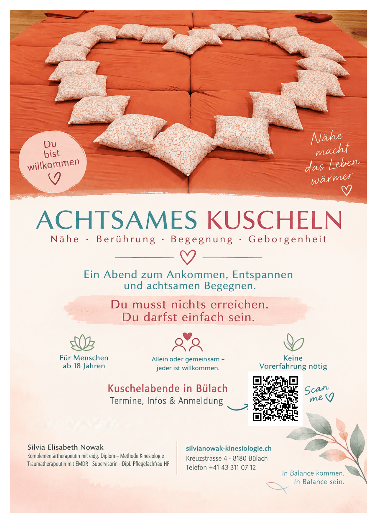 Achtsamer Kuschelabend – Nähe erleben & Geborgenheit spüren 🩷