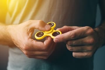 Fidget Spinner / Hand Spinner Gelb