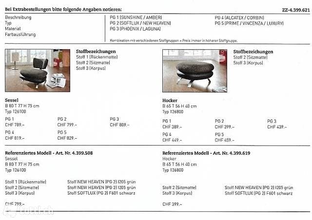 PITCH Sessel und Hocker