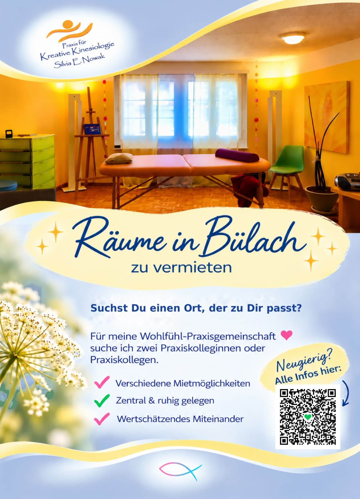 Helle Praxisräume in Bülach – Wohlfühl-Praxisgemeinschaft