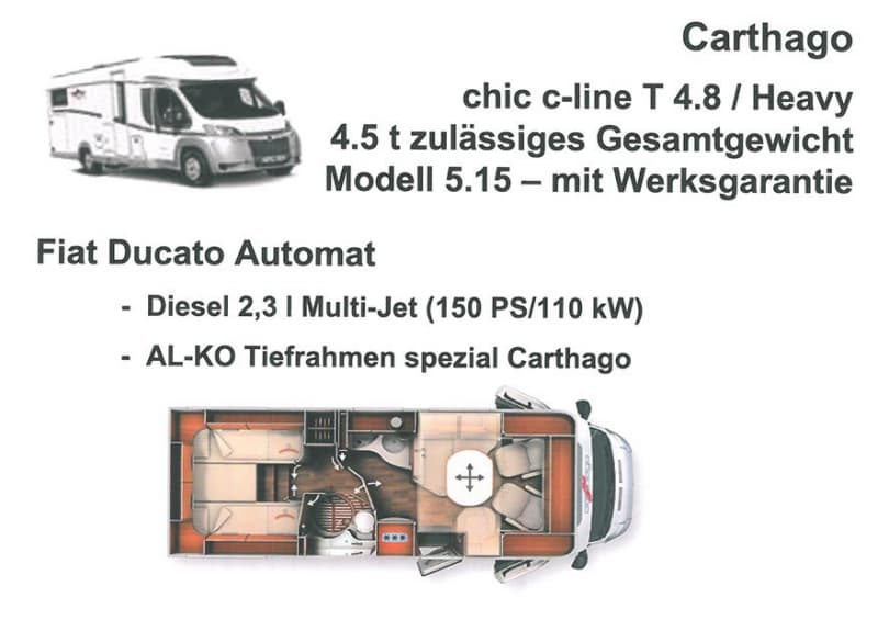 Wohnmobil Carthago chic c-line T4.8 Heavy / Automat / 4.5 t