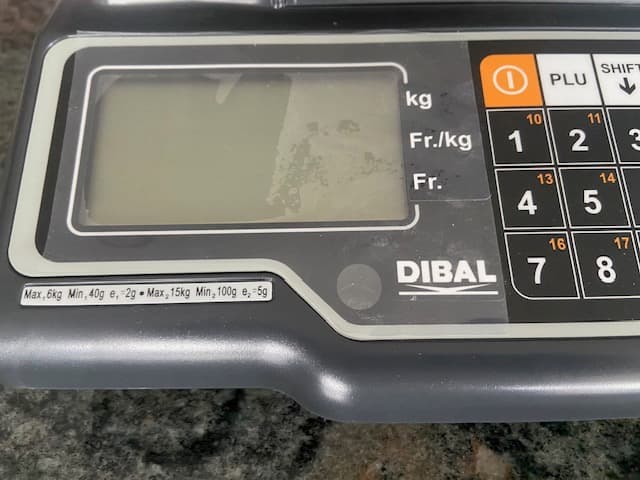 Preisrechnungswaage Dibal G-325, geeicht