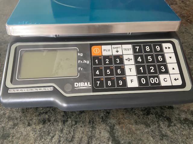 Preisrechnungswaage Dibal G-325, geeicht