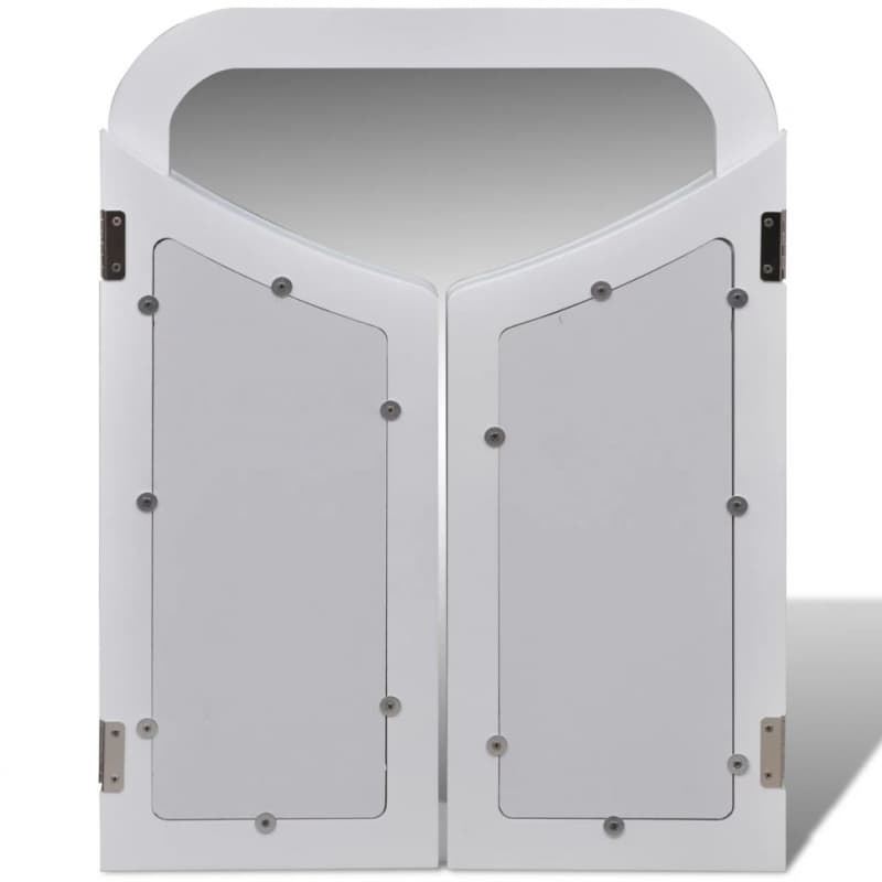 99241003 Schminktisch mit 3-in-1 Spiegel und Hocker 2 Schubladen