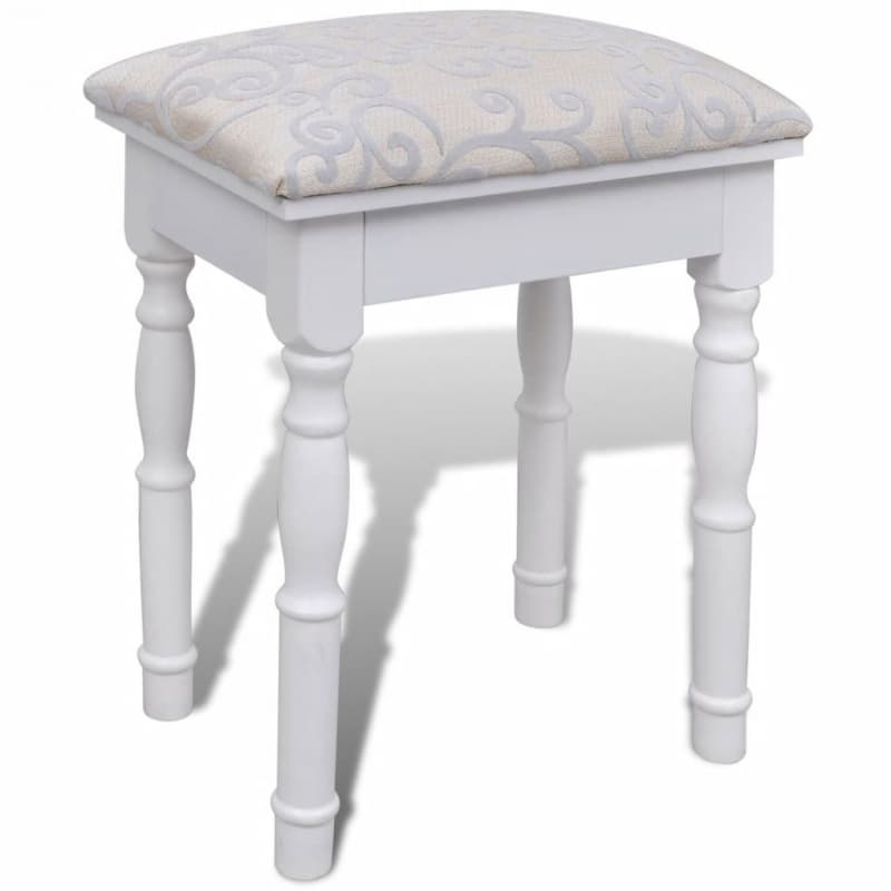 99241003 Schminktisch mit 3-in-1 Spiegel und Hocker 2 Schubladen