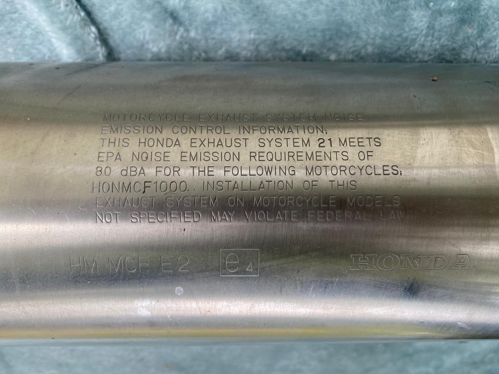 Honda VTR 1000 SP2 original komplette Auspuffanlage