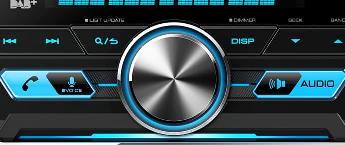 Autoradio Doppel DAB+ BT USB Aux Color inkl. Antenne Kenwood
