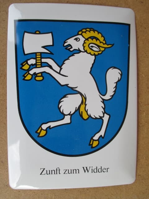 Sächsiilüüte Zunftwappen Widder 1336