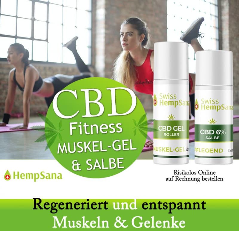 CBD Muskel-Gel und CBD Salbe, für Muskeln und Gelenke.