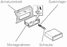 1 Din Einbaurahmen Kenwood Auto Radio Neu