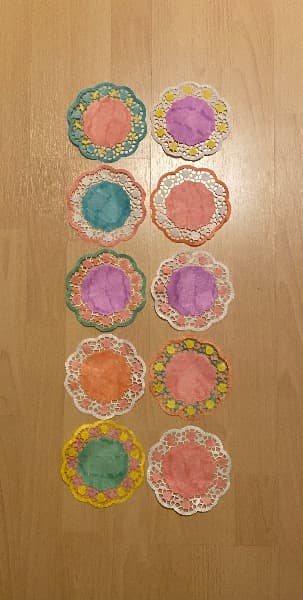 10er Set farbige Mandala 1