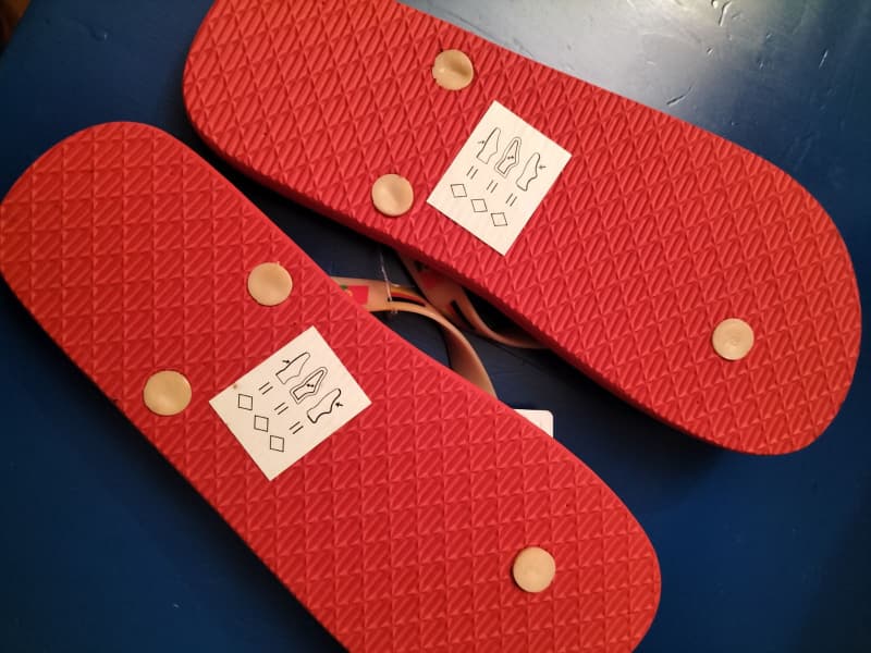 Blue Fin Strand Sandalen für Damen Fifa Design Grösse 37