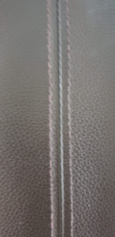 Leder Sofa, neuwertig, Nespresso braun