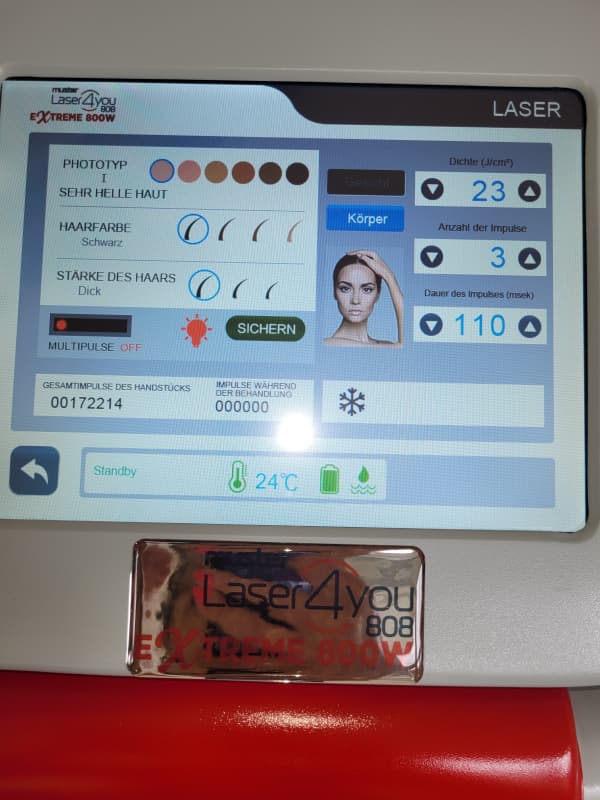 Laser4you 800W Haarentvernung