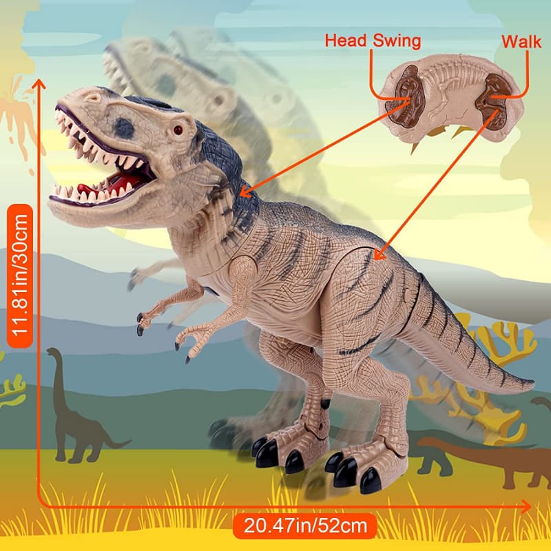 Elektronischer RC Ferngesteuerter Dinosaurier T-Rex Spielzeug Neu