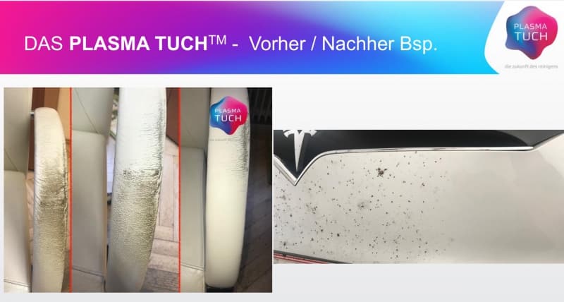 Plasma Tuch, es reinigt perfekt nur mit Wasser!