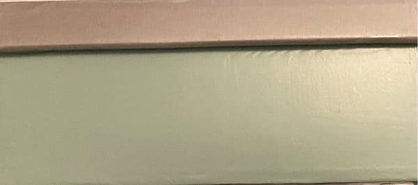 Silberblaue Deko Box mit Scherenschnitt