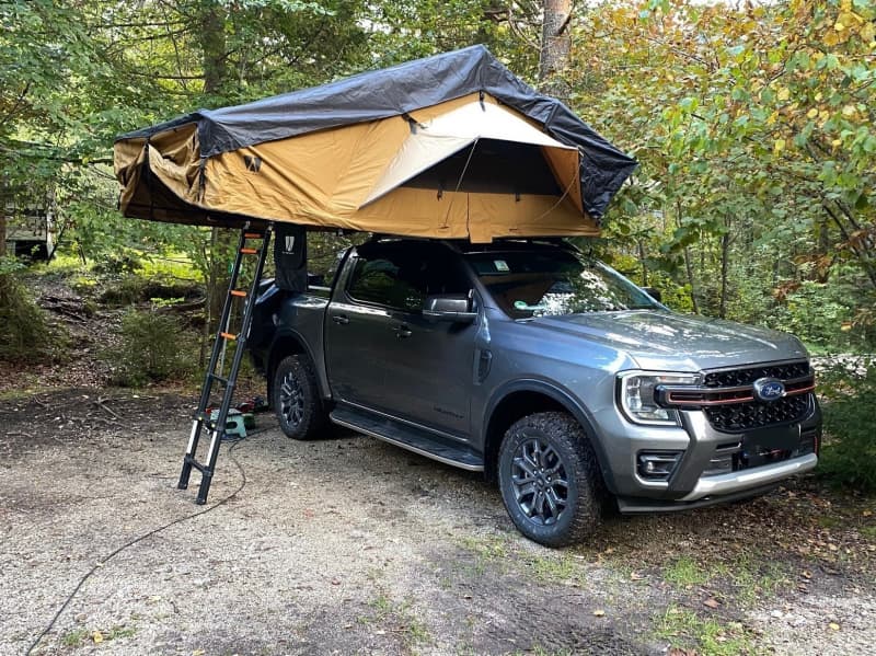 Autodachzelt Vickywood Big Willow 180 Goldbraun