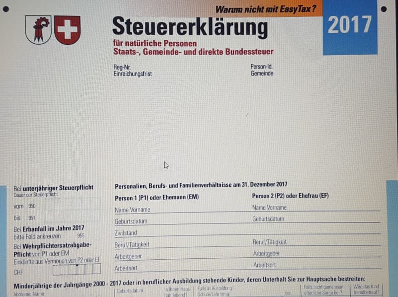 Steuererklärungen ab 80 Fr.