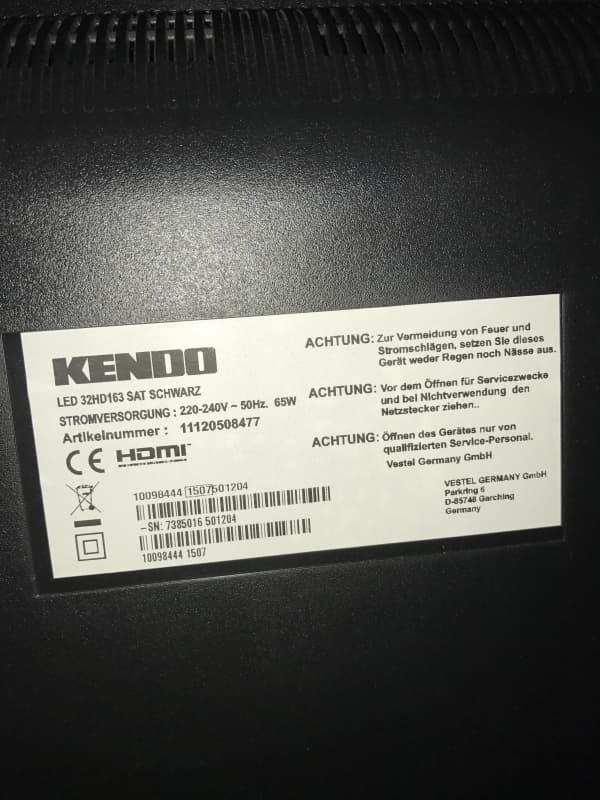 2x Fernseher Marke: 1xGrundig und 1xKendo Tv