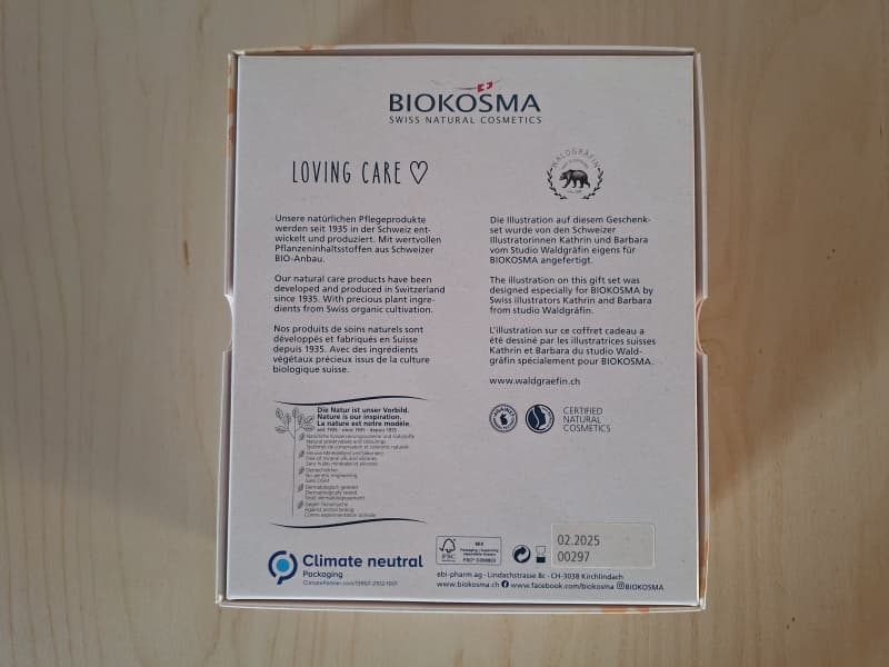 BIOKOSMA Geschenkset Aprikose Honig - BIO + EXTRA, Neu & OVP