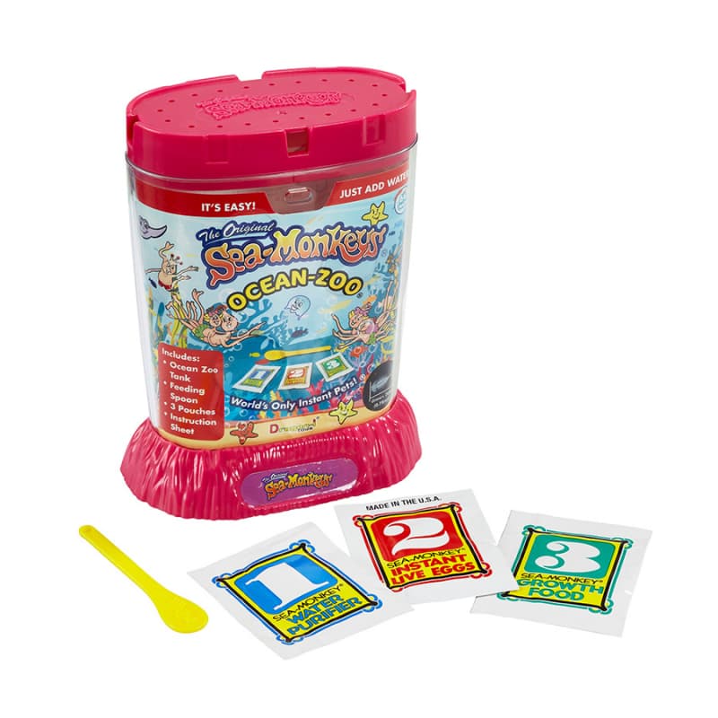Sea-Monkeys Ocean Zoo Aquarium Urzeitkrebe Züchten Kult YPS Kind