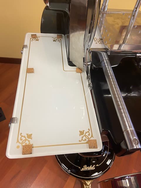 Schwungrad Aufschnittmaschine manuell mit Sockel