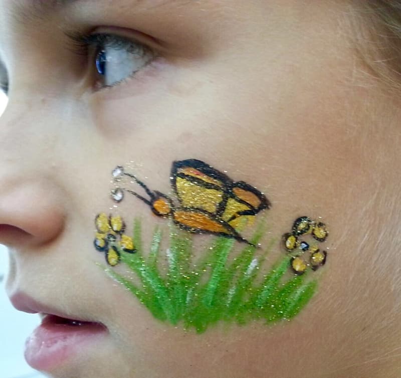 Pofesionelles Kinderschminken/ Glitzertattoos