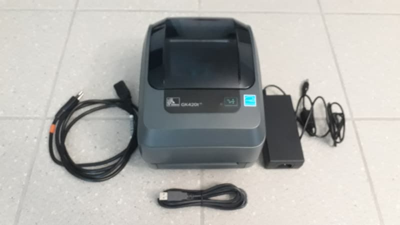 Zebra GK420t mit Netzteil