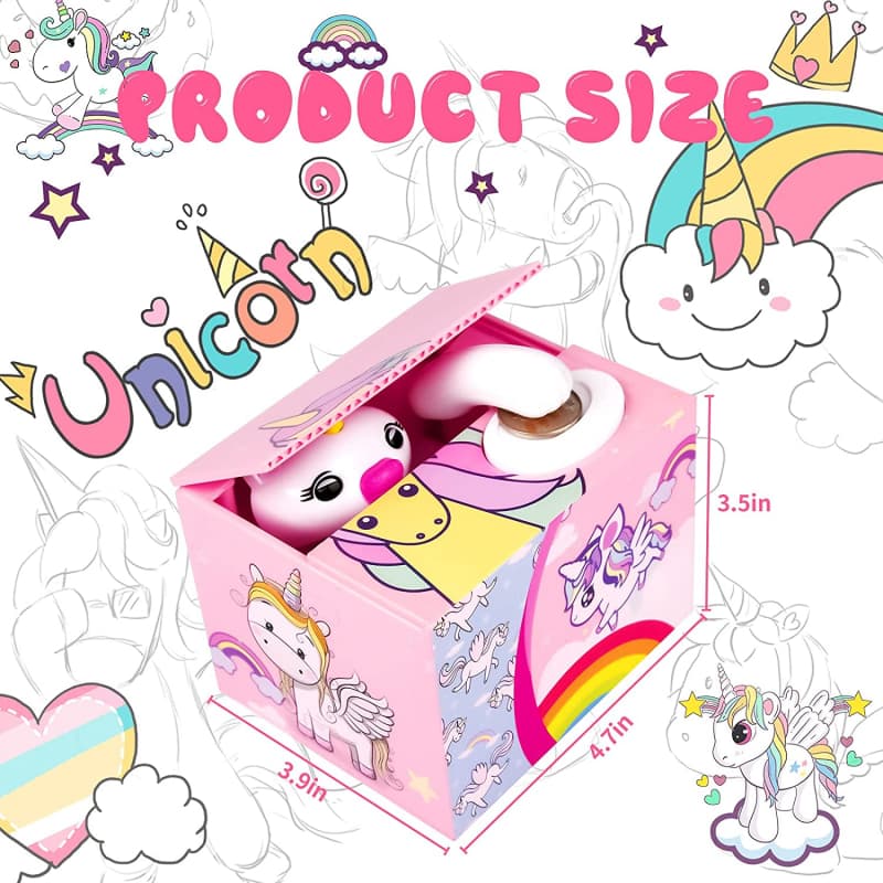 Einhorn Spardose Unicorn Sparkässeli Münz Box Dose Geschenk Girl