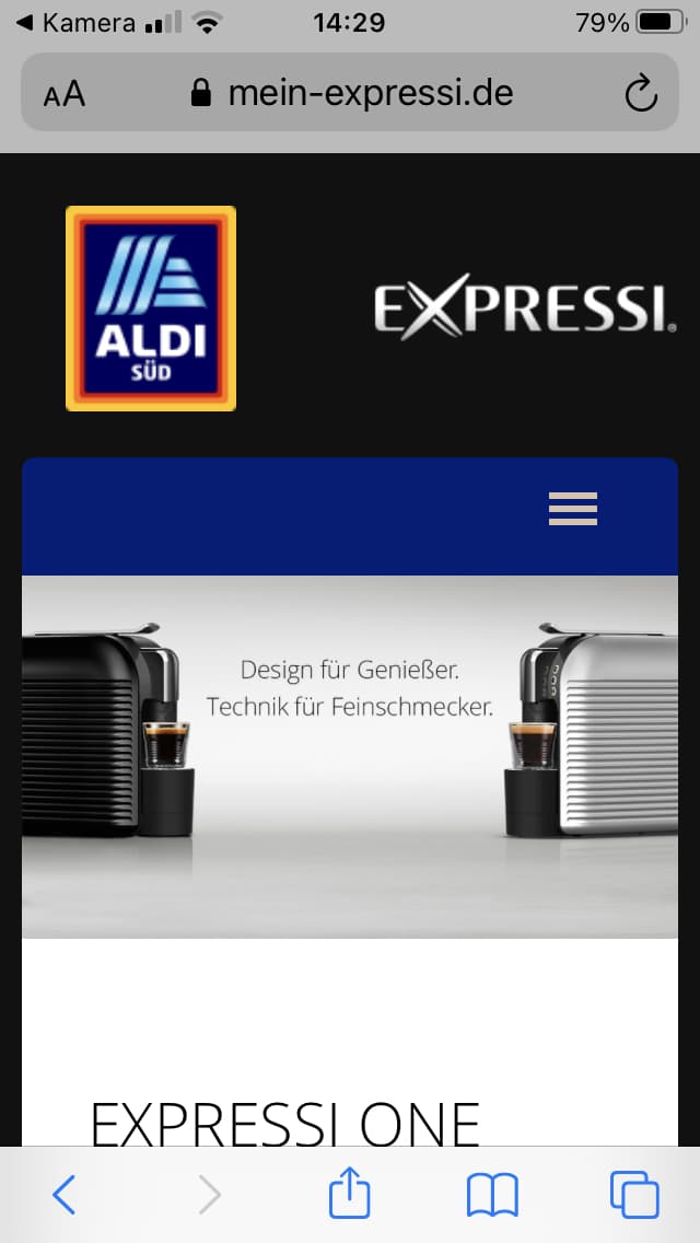 Kapselmaschine vom Aldi