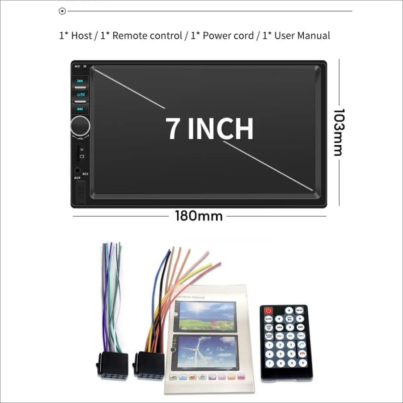 Autoradio 2 DIN Carplay Android Auto USB Bluetooth