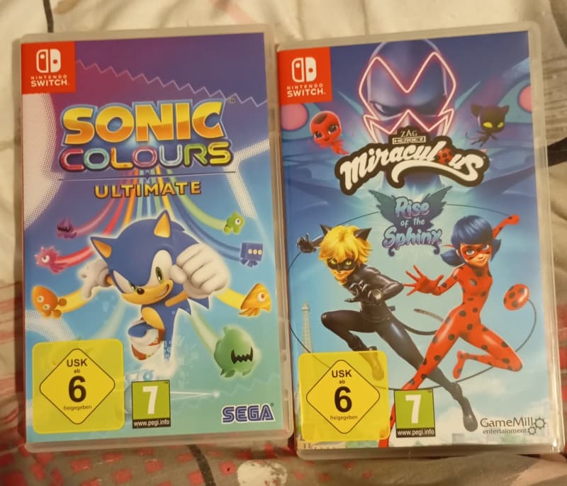 Nintendo Switch mit Zubehör und Spiele zu verkaufen