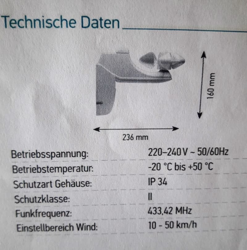 Sonnenstoren Steurung.