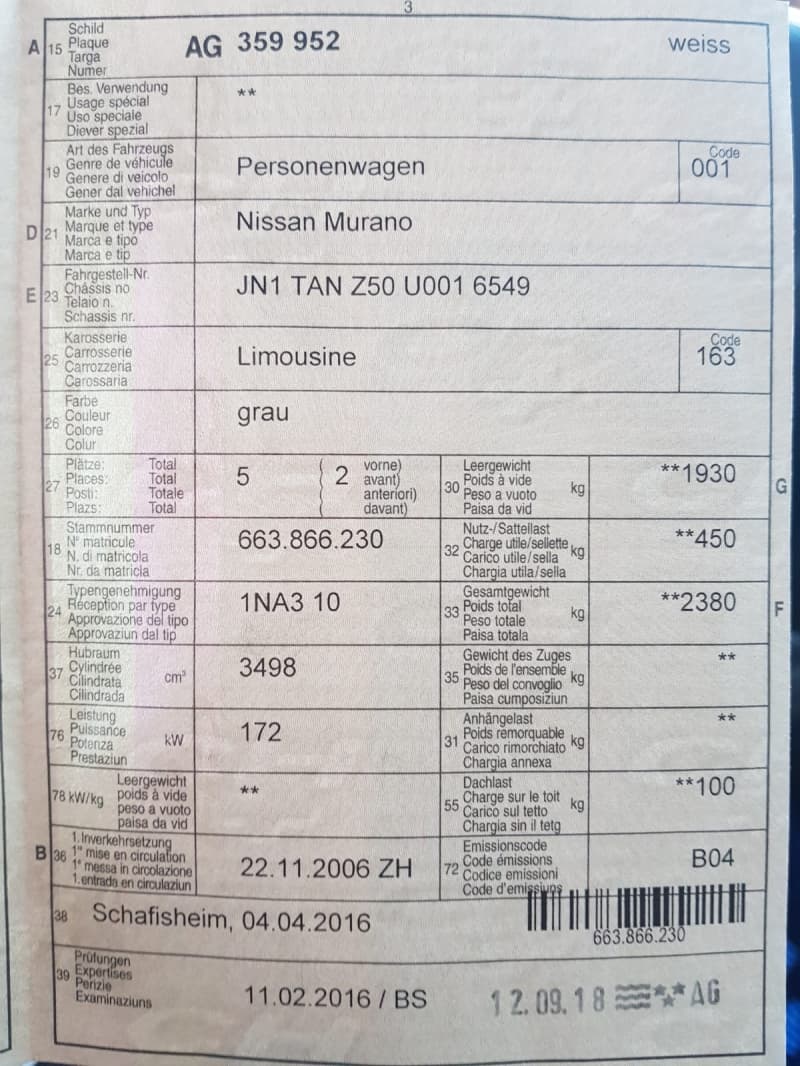 Nissan Murano 3.5 V6
