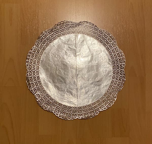 Silbriges Mandala mit glitzerschimmer Nr. 3